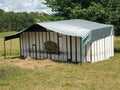 Wooden sheep shelter