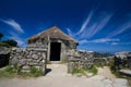 Wooden shelter in the moutains Royalty Free Stock Photo