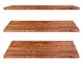 Wooden shelves Royalty Free Stock Photo