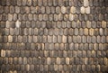 Wooden shingles texture Royalty Free Stock Photo