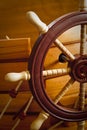 Wooden ship steering