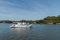 Wooden ship. transportation to Phayam island, Ranong, Thailand