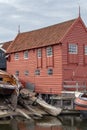 Wooden ship wharf in Spakenburg Bunschoten, Netherlands Royalty Free Stock Photo