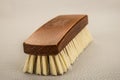 Wooden shoe brush Royalty Free Stock Photo