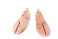 Wooden shoe trees Royalty Free Stock Photo