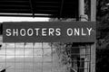 Shooters Only Sign Royalty Free Stock Photo