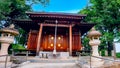 The wooden shrine building of Hie Shrine, the guardian of Kawagoe Kita-in Temple