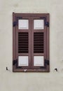 Closed wooden shutters, late XIX century.