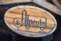 Wooden sign for Alpental a ski and back country area at Snoqualmie Pass