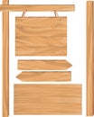 Wooden sign boards