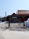 Wooden sign name Bang Luang Canal Tourist attraction In the Thonburi area, Bangkok, Thailand, 020