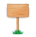 Wooden sign. notice board. road sign. vector