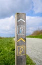 Wooden Signpost for Footpath Walkway