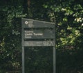 Wooden signpost pointing in the direction of Letty Turners Forest in beautiful South Wales