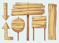 Wooden signs Royalty Free Stock Photo