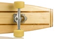 Wooden skate boards back end on white Royalty Free Stock Photo