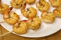 Royal shrimps grilled with spices