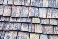 Wooden slated roof top Royalty Free Stock Photo