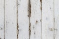 Wooden Slats Background with exfoliating White Gloss Paint