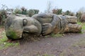 Wooden Sleeping Figure