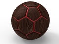 Wooden soccer ball