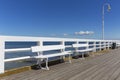 Wooden Sopot pier in sunny summer day, Sopot, Poland