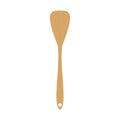 wooden spatula flat design vector illustration. kitchen utensils icon