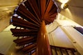 Wooden spiral staircase Royalty Free Stock Photo