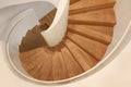 Wooden spiral staircase