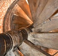 Wooden spiral staircase Royalty Free Stock Photo