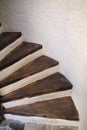 Wooden spiral stairs Royalty Free Stock Photo