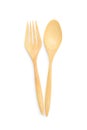 Wooden spoon and fork