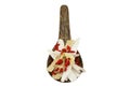 A wooden spoon full of Chinese medical herbs