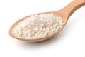 Wooden spoon of gluten free oat flour Royalty Free Stock Photo
