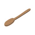 Wooden spoon. Hand drawn kitchenware tools. Vector cartoon illustration.