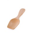 wooden spoon on a white background