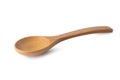 Wooden spoon placed isolated on a white background Royalty Free Stock Photo