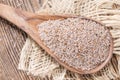 Wooden Spoon with Psyllium Royalty Free Stock Photo