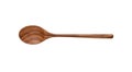 Wooden spoon on a white background, Brown color pattern.