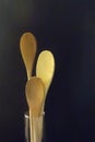 Wooden Spoons in a container Royalty Free Stock Photo