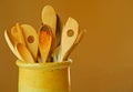 Wooden Spoons in Crock