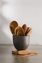 Wooden spoons and wood forks
