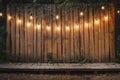 Wooden Stage In The Garden