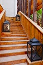 Wooden staircase