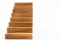 Wooden staircase construction Royalty Free Stock Photo