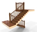 Wooden staircase