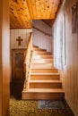 Wooden staircase Royalty Free Stock Photo