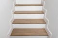 wooden staircase interior decoration Royalty Free Stock Photo