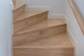 wooden staircase interior decoration Royalty Free Stock Photo