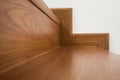 Wooden staircase interior Royalty Free Stock Photo